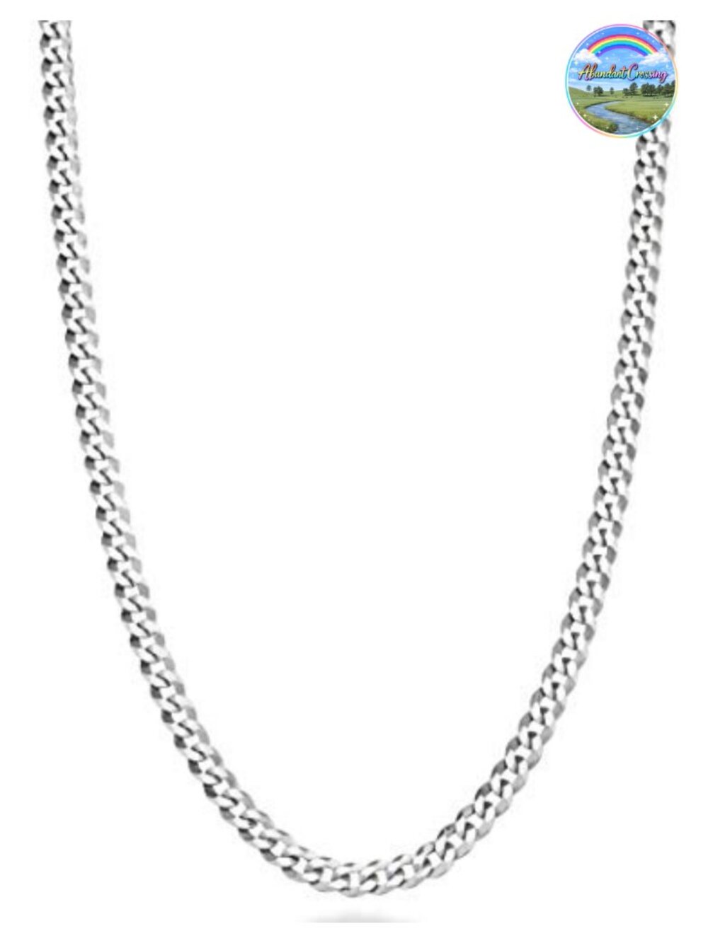 Italian 925 Sterling Silver Cuban Link Chain 3.5mm Lobster Clasp